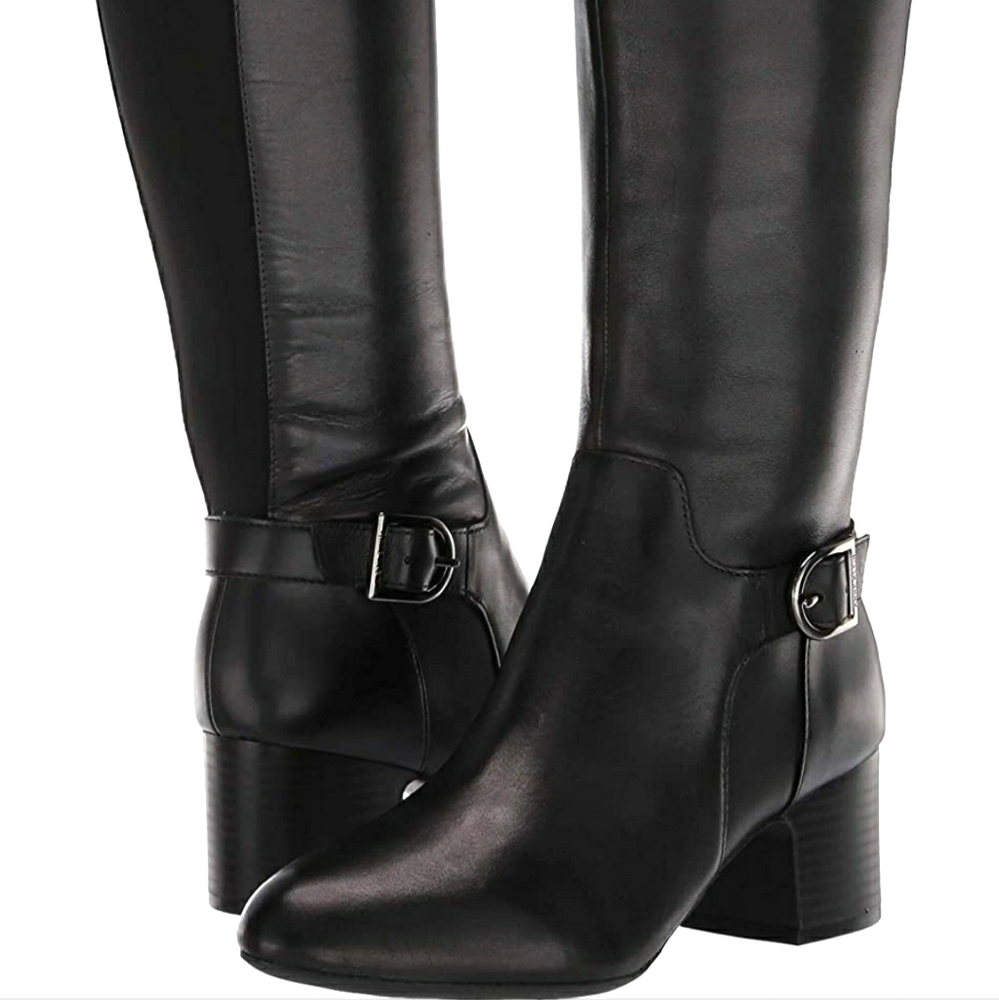 Anne Klein Honesty Black Mid Calf Boot